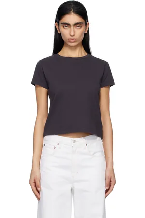 AGOLDE Gray Adine Shrunken T-shirt