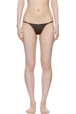 Paloma Wool Brown Bottoni Bikini Bottoms