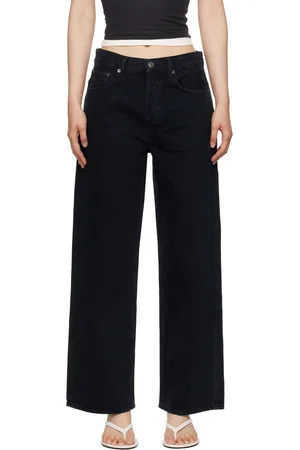 AGOLDE Black Low Slung Baggy Jeans