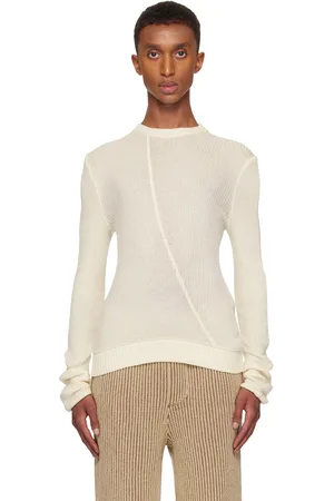 Isa Boulder SSENSE Exclusive Off-White Bow Long Sleeve T-shirt