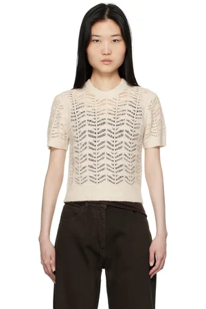 THE GARMENT Off-White Verbier Pointelle Mini T-shirt