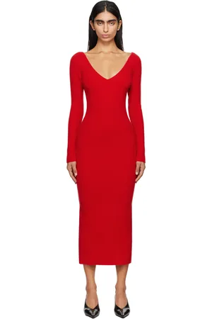 Arch4 Red Bridgewater Midi Dress