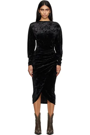 Isabel Marant Black Hadley Midi Dress
