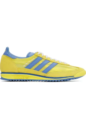 Sporty & Rich Yellow & Blue adidas Originals Edition SL72 Sneakers