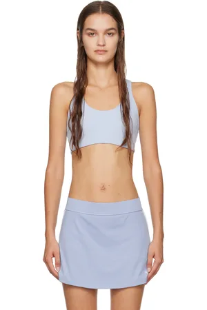 Sporty & Rich Blue Bonded Sport Bra