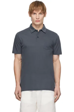 Sunspel Blue Riviera Polo