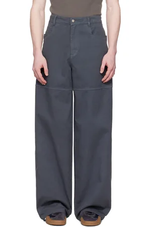 Serapis Gray Salt Dyed Wide Sailor Trousers