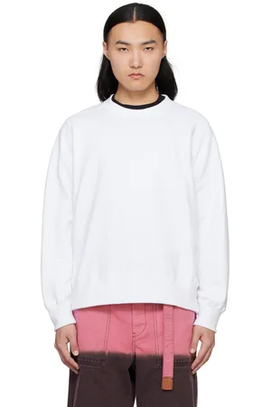 SACAI White WTAPS Edition Print Pullover Sweatshirt
