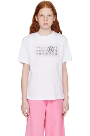 Maison Margiela Kids White Printed Logo T-shirt