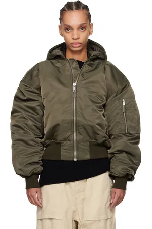Entire Studios Khaki Broad Bomber Jacket
