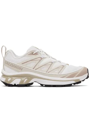 Salomon White & Beige XT-6 Expanse Sneakers