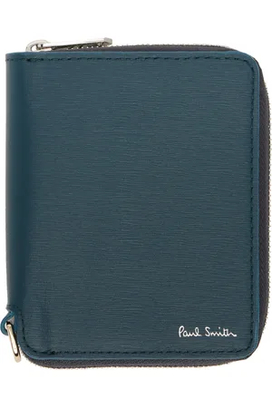 Paul Smith Navy Zip Leather Wallet