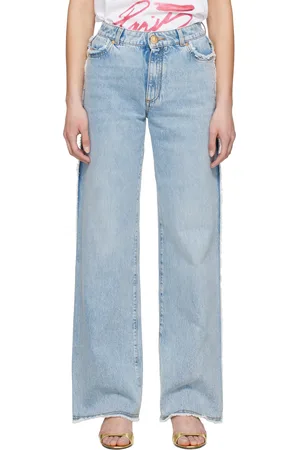 Balmain Blue Straight-Leg Denim Jeans