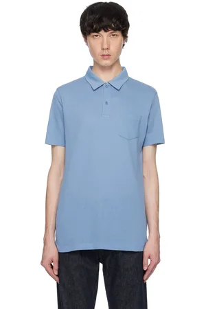 Sunspel Blue Riviera Polo