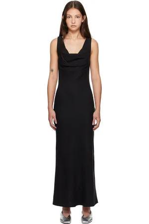 St Agni Double Drape Maxi Dress