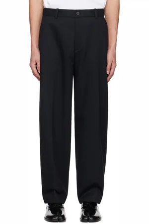 Solid Navy Four-Pocket Trousers