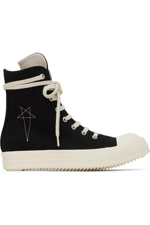 Rick Owens Black Hollywood Sneakers