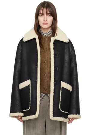 DUNST & Off-White Reversible Faux-Shearling Coat