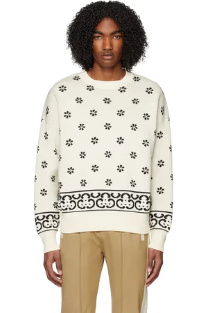 Rhude White Jacquard Sweater