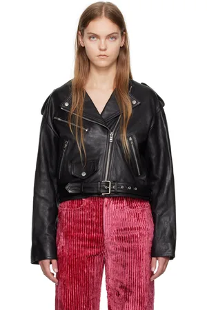 Isabel Marant Black Audric Leather Jacket