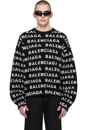 Balenciaga Black Jacquard Sweater