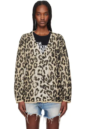 R13 Beige Boyfriend Cardigan