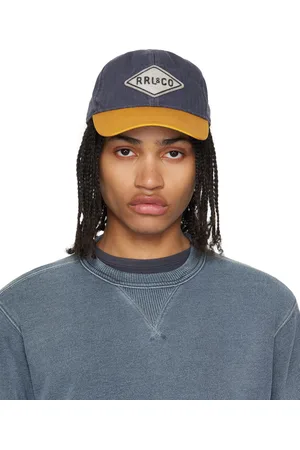 Ralph Lauren Purple & Yellow Herringbone Twill Trucker Cap