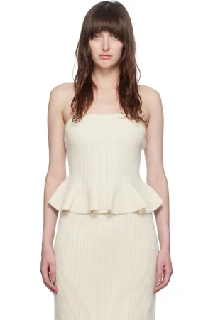 GABRIELA HEARST Off-White Hoffman Tube Top