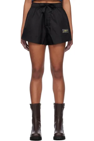 Ganni Black Duchesse Nylon Shorts