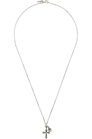 EMANUELE BICOCCHI Pearl & Cross Pendant Necklace