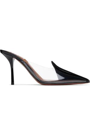 Alaïa Black Calfskin Leather 90 Mules