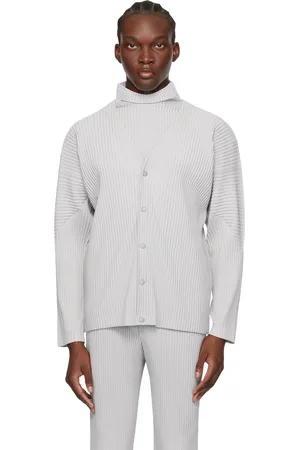 Issey Miyake Gray Basics Cardigan