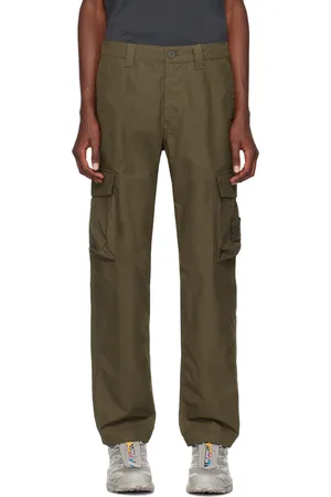 Stone Island Green Logo Patch Cargo Pants