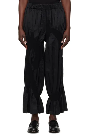 Issey Miyake Black Vigor Muted Trousers
