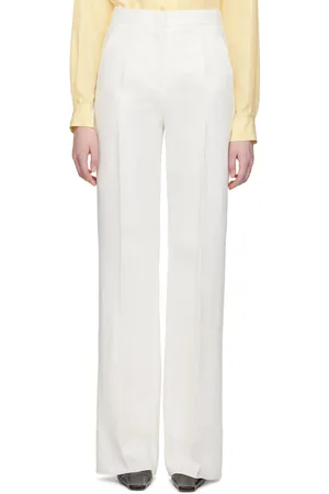 Max Mara White Brusson Trousers