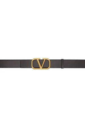 VALENTINO GARAVANI Brown VLogo Signature Belt