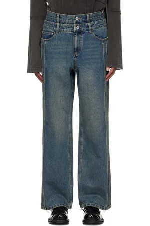 Feng Chen Wang Multi Seam Straight Leg Jeans