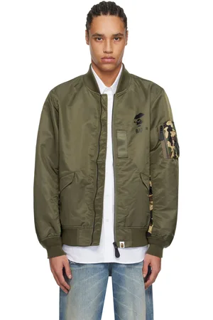 BAPE Green 1st Camo Bomber Jacket