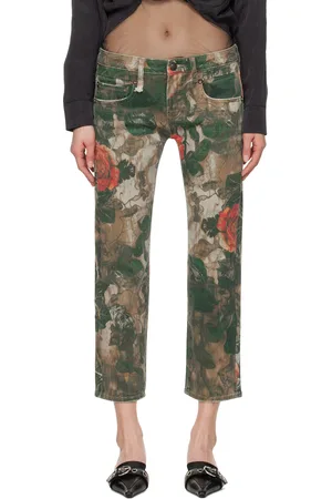 R13 Khaki Boy Straight Jeans