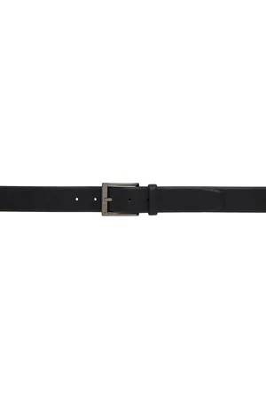HUGO BOSS Black Pebble Grained Belt