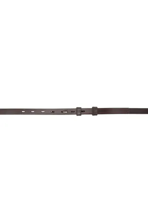 DRIES VAN NOTEN Brown Leather Belt