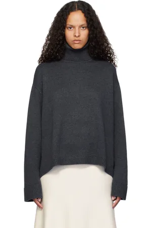 The Frankie Shop Gray Rhea Trapeze Turtleneck