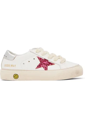 Golden Goose Kids White May Sneakers