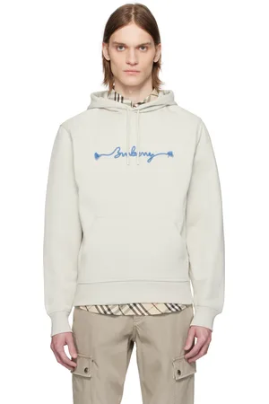 Burberry Beige Knot Logo Cotton Hoodie