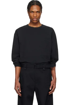 LEMAIRE Black Boxy Long Sleeve T-shirt