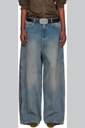 LU’U DAN Blue Side Zip Jeans