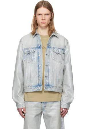 Acne Studios Blue Coated Denim Jacket