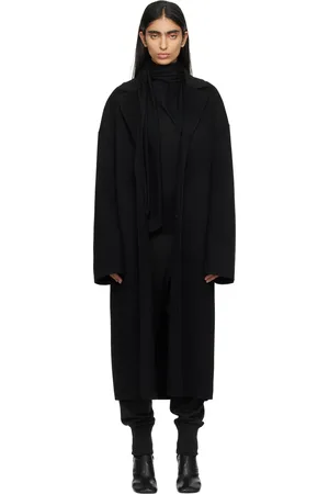 Totême Black Doublé Cocoon Coat