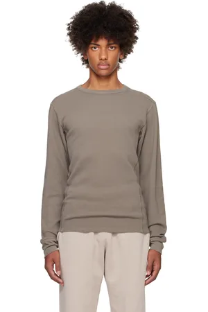 Entire Studios Gray Thermal Long Sleeve T-shirt