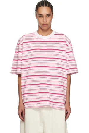 Camiel Fortgens Pink & White Big Heavy Jersey T-shirt